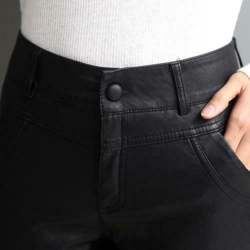 Real Lambskin Leather Pockets Mini Pants| All For Me Today