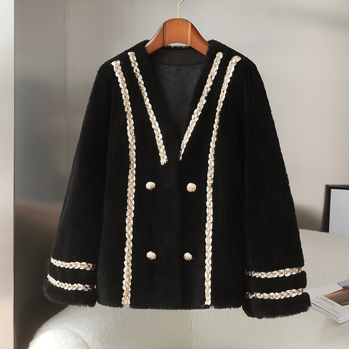 Real Luxury Wool Women's Fur Jacket | All For Me Today