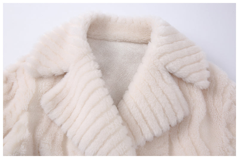 Real Wool Women's Fur Trench Coat | All For Me Today