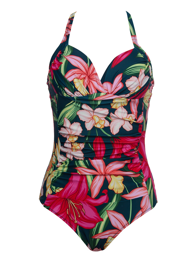 Floral Print Tummy Control Women's Bathing Suit| All For Me Today
