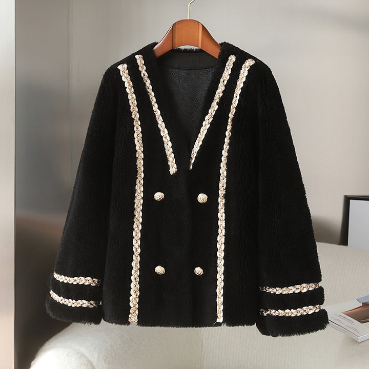 Real Luxury Wool Women's Fur Jacket| All For Me Today