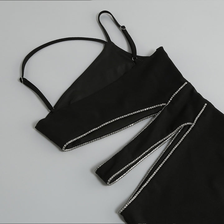 High End Side Slit Women's Suspender Skirt Dress| All For Me Today