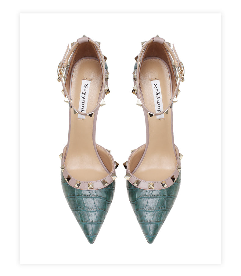 Rivet Classic Women's Stiletto Pumps| All For Me Today