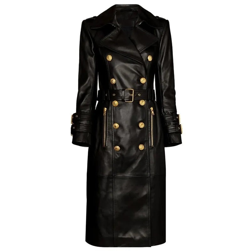 Double Breasted Black Women's Trench Coat| All For Me Today