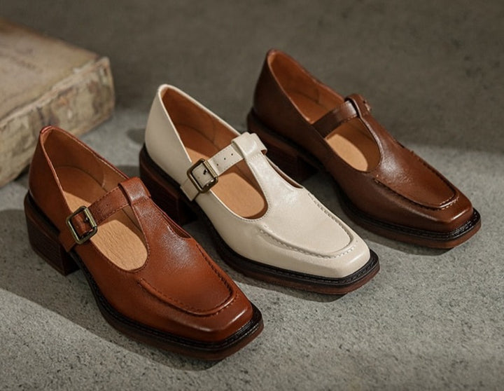 Vintage Square Toe Mary Jane Loafers| All For Me Today