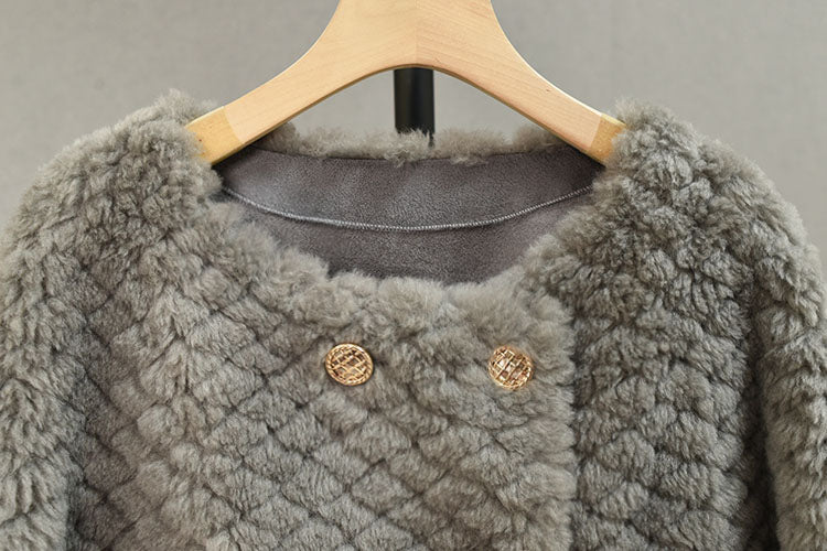 Grain Fleece Women's Real Fur Coat| All For Me Today