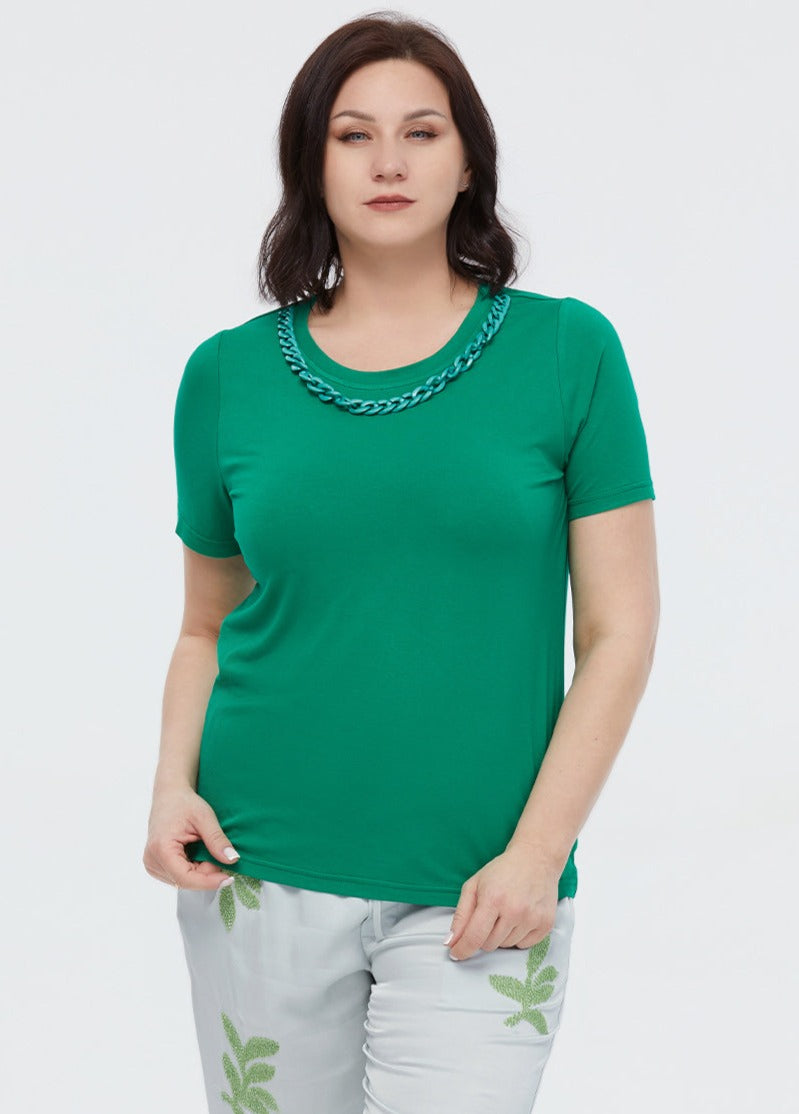 O-neck Plus Size Women's Cotton T-shirt| All For Me Today