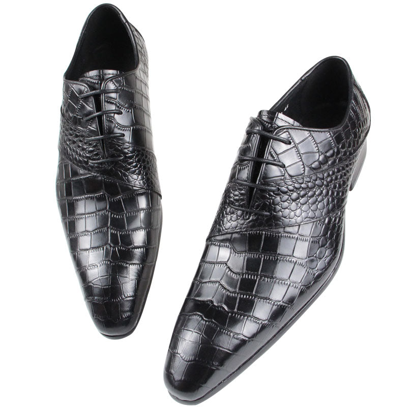 Pointed Toe Genuine Leather Men's Oxfords Shoes| All For Me Today