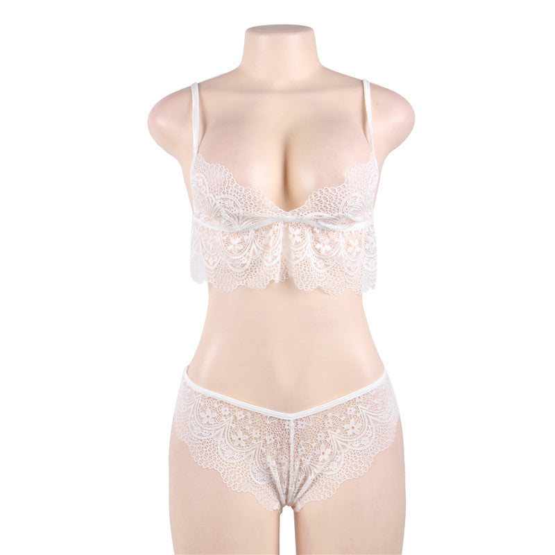 Three-Point Transparent Plus Size Women's Lingerie| All For Me Today