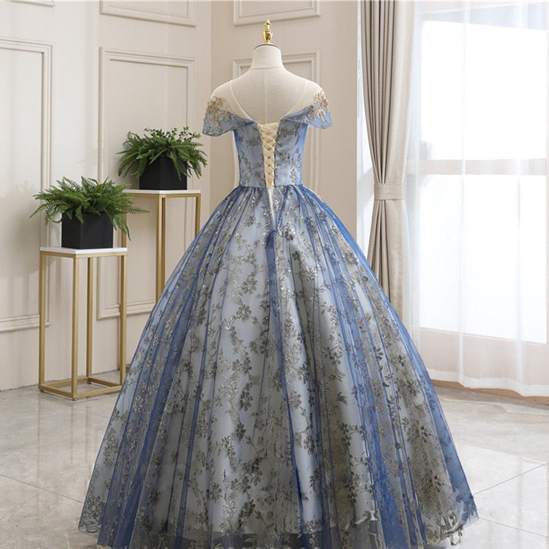 Shiny Lace Luxury Quinceanera Dress| All For Me Today