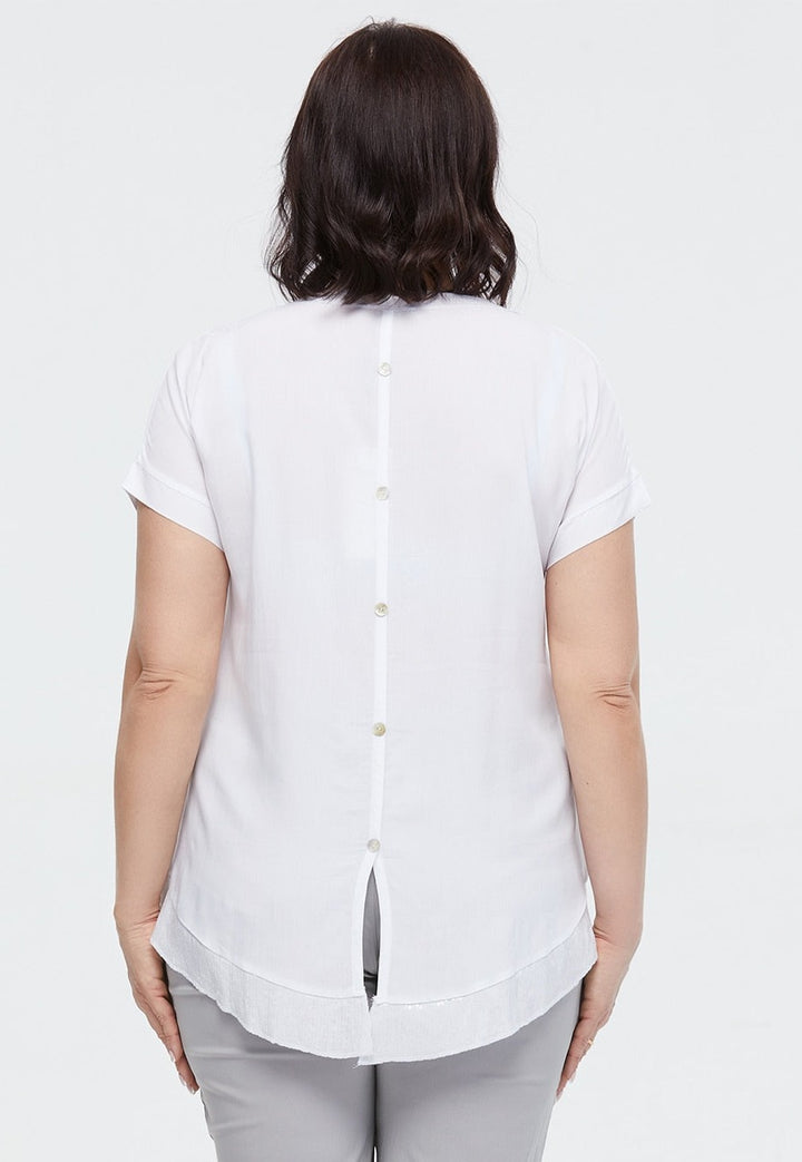 Sequins Print Plus Size Women's Cotton T-shirt