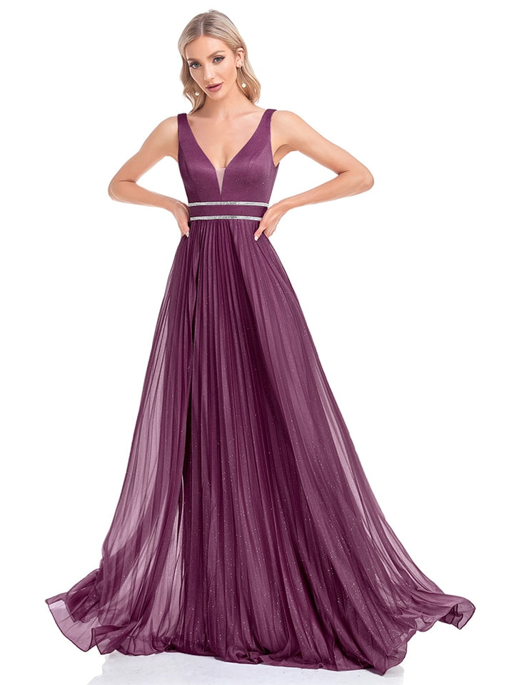 V-neck Chiffon Women's Cocktail Evening Dress| All For Me Today