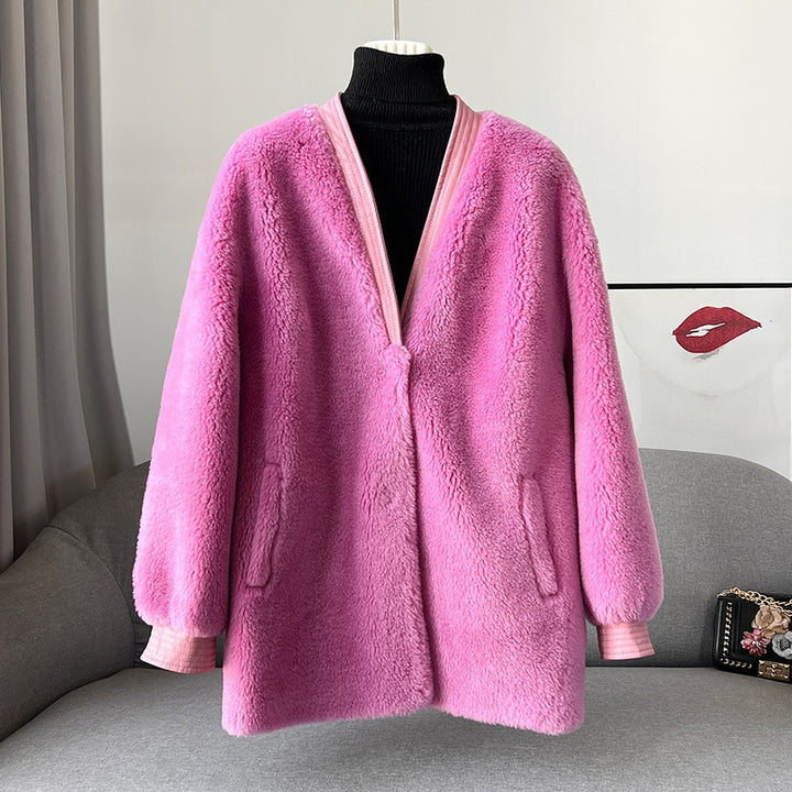 Chunky Fur Women's Shearling Coat| All For Me Today