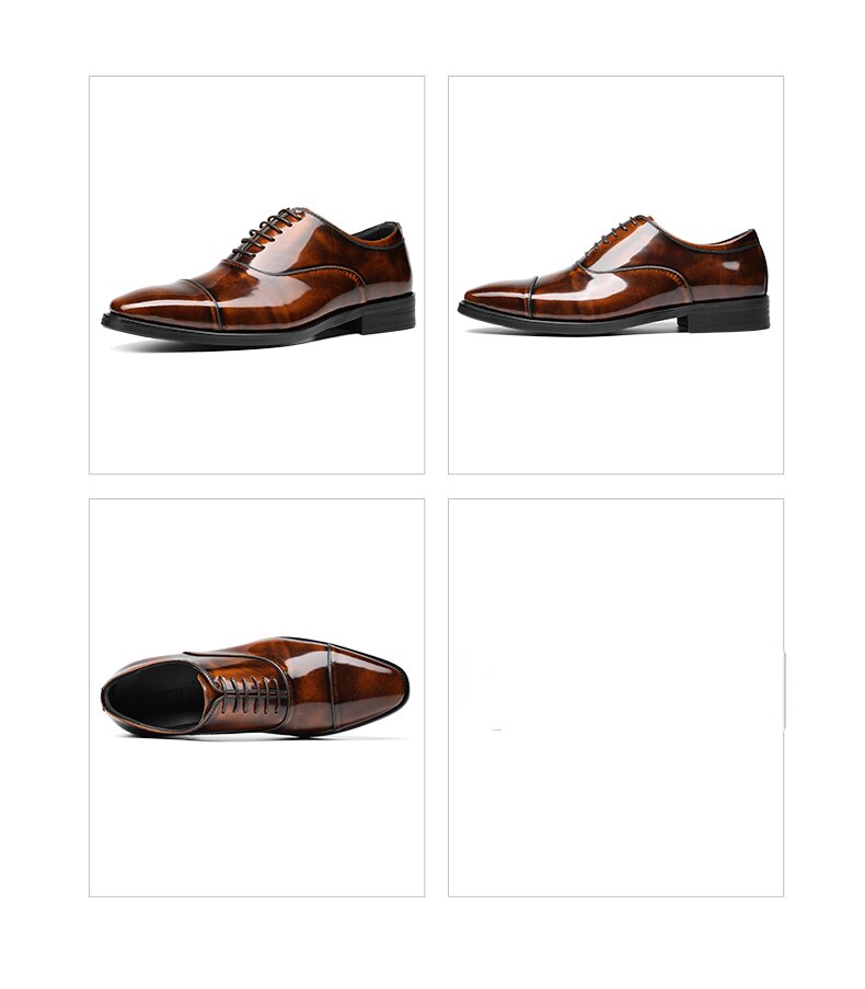 Patent Leather Men's Oxfords Shoes| All For Me Today