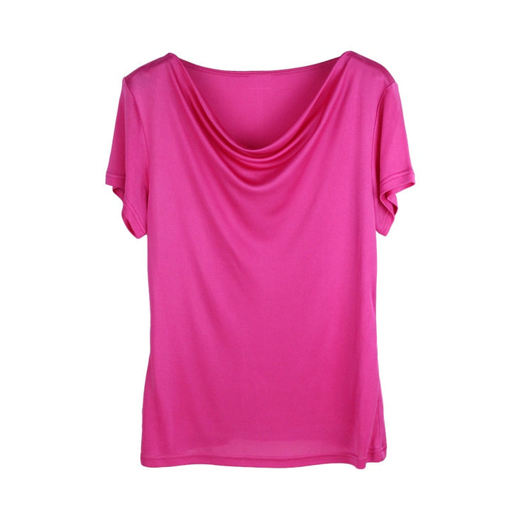 Short Sleeve Women's Real Silk T-shirt | All For Me Today