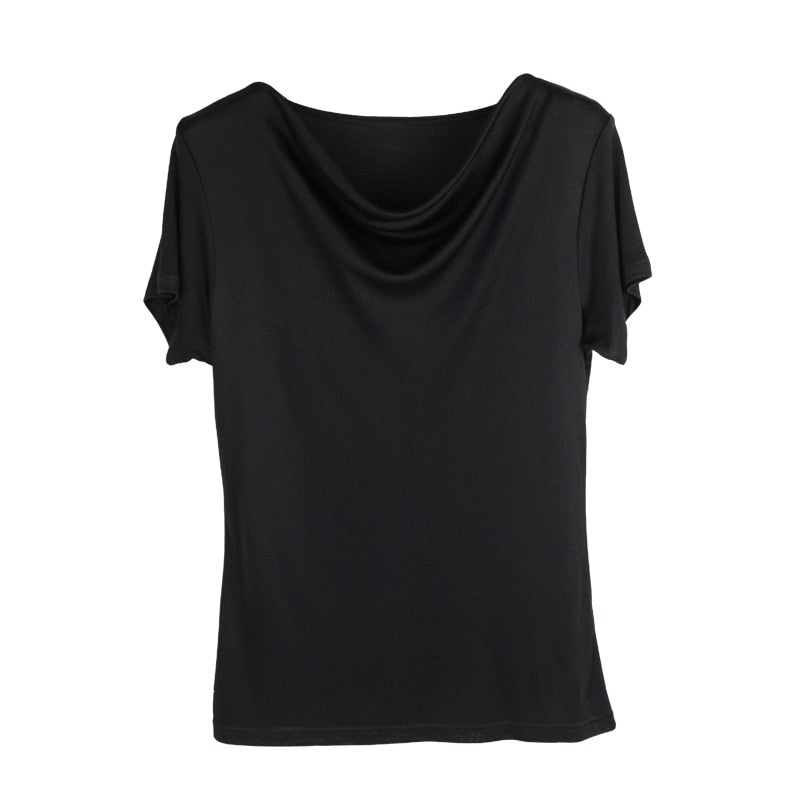 Short Sleeve Women's Real Silk T-shirt | All For Me Today