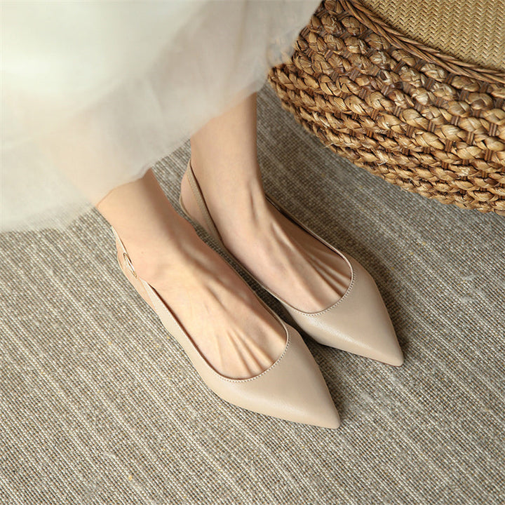 Sling Backs Pointed Toe Thin Heel Pump | All For Me Today