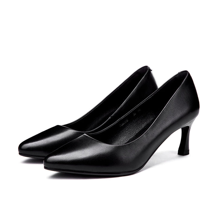 Square High Heel Women's Basic Pumps | All For Me Today