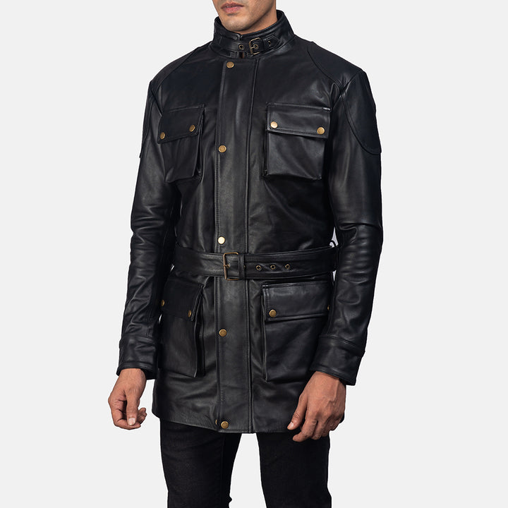 Sultan Black Leather Men's Jacket | All For Me Today