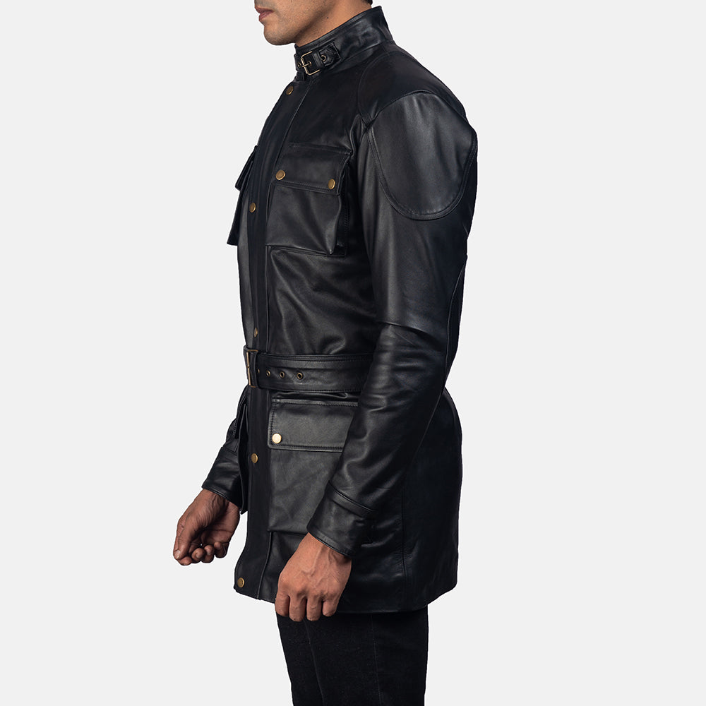 Sultan Black Leather Men's Jacket | All For Me Today