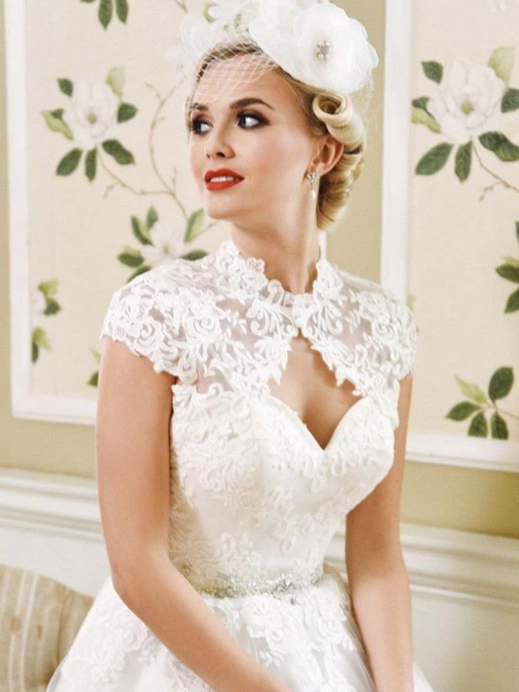 Sweetheart Short Bridal Dress With Veil | All For Me Today