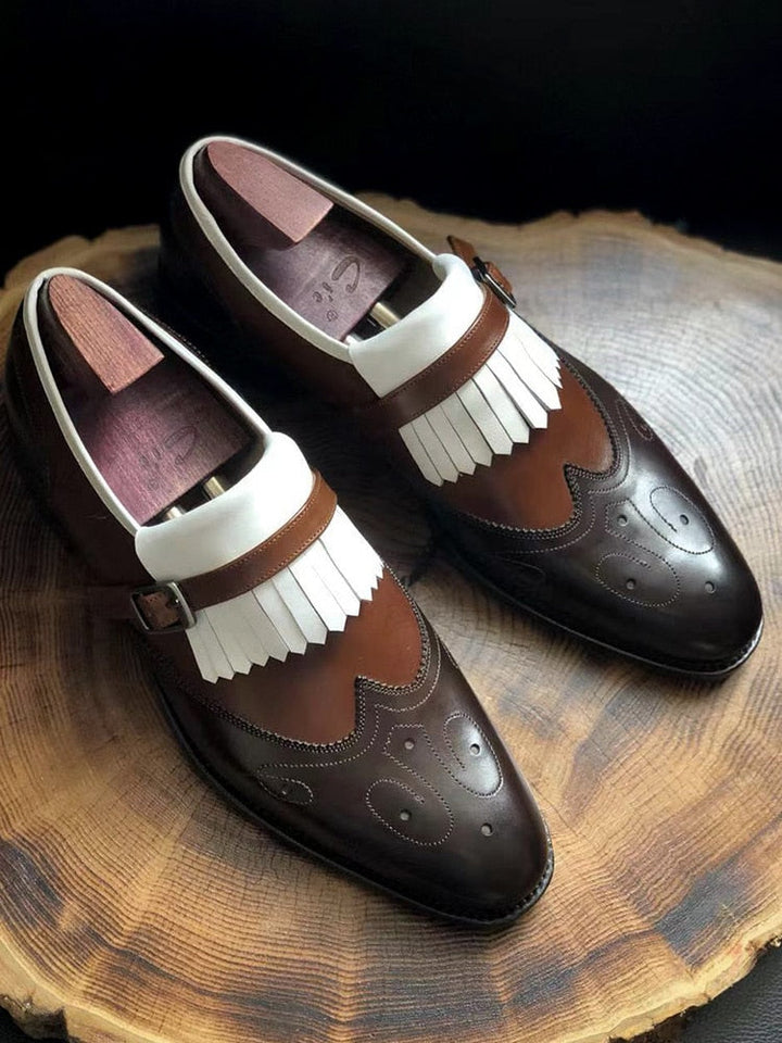 Tassel Slip-on Full Grain Leather Men's Loafer Shoes| All For Me Today