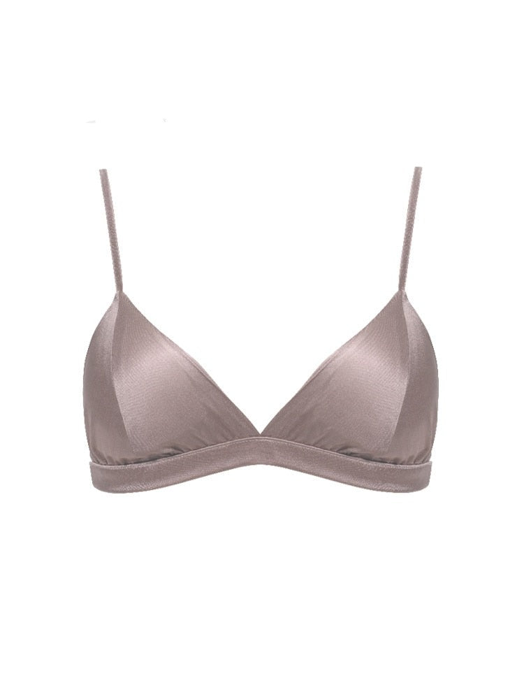 Thin Padded Women Natural Silk Bra | All For Me Today