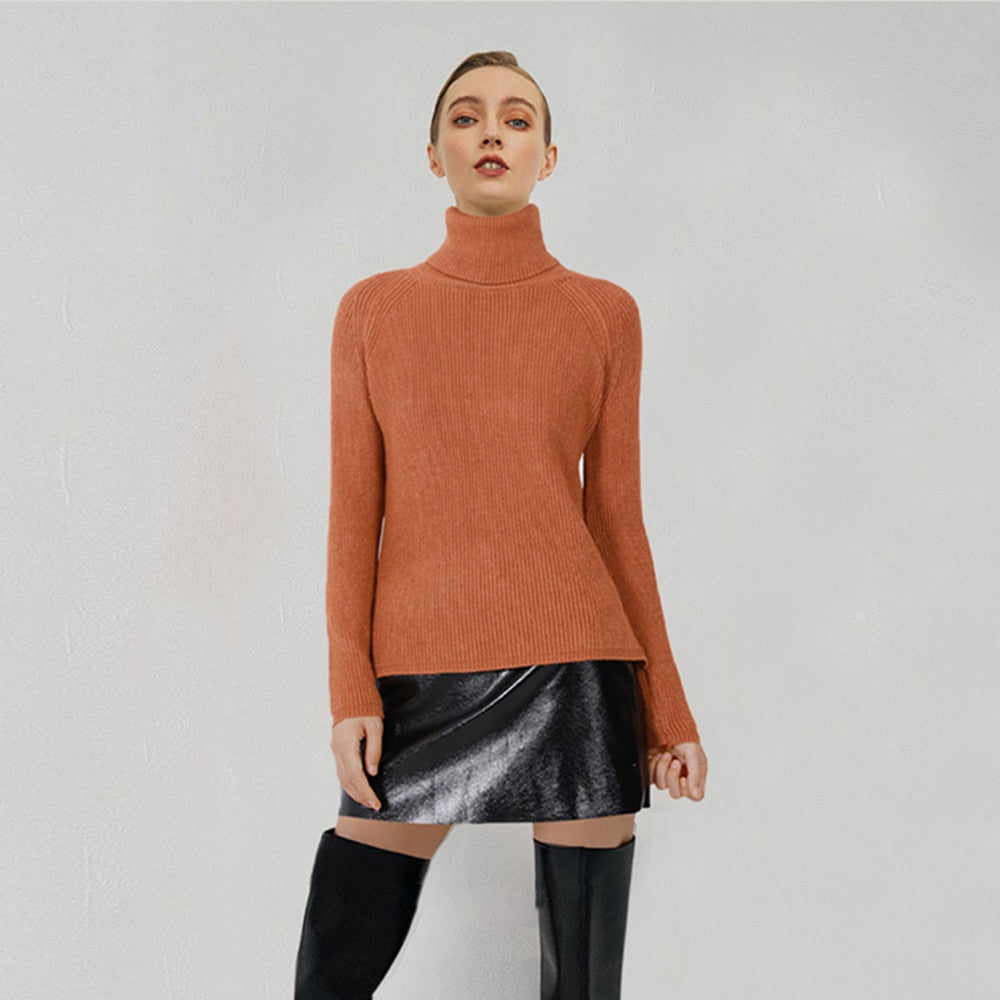 Turtleneck Long Sleeve Women's Sweater | All For Me Today