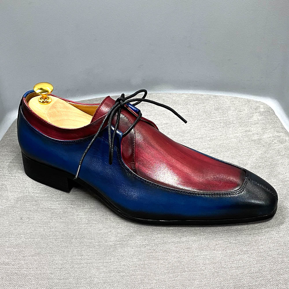 Vintage Mixed Colors Men's Dress Shoes | All For Me Today