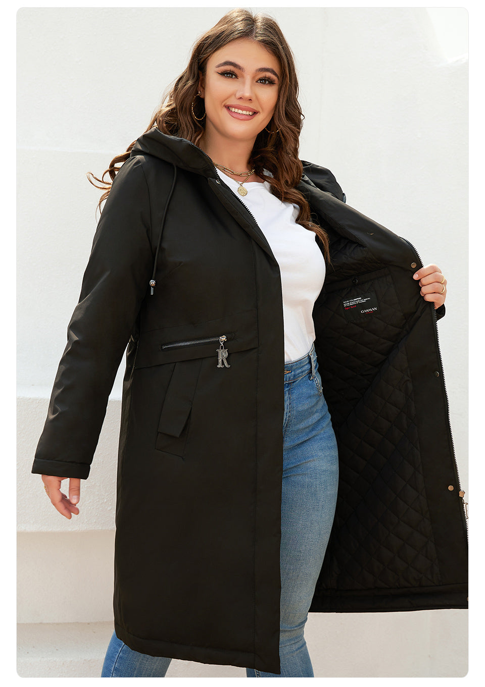 Windproof Warm Thin Cotton Woman's Parka Coat | All For Me Today